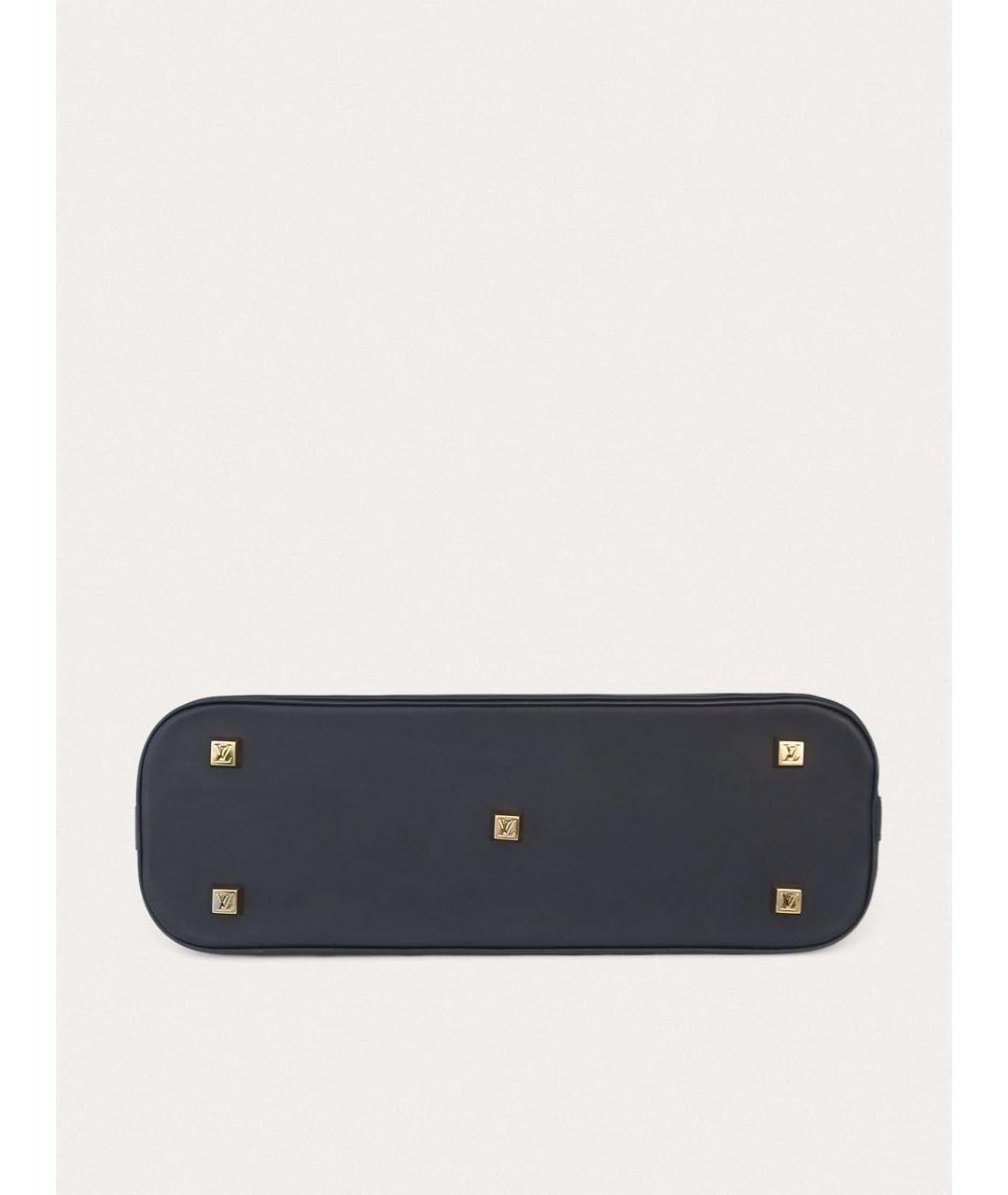 LOUIS VUITTON Синяя тканевая сумка с короткими ручками, фото 4