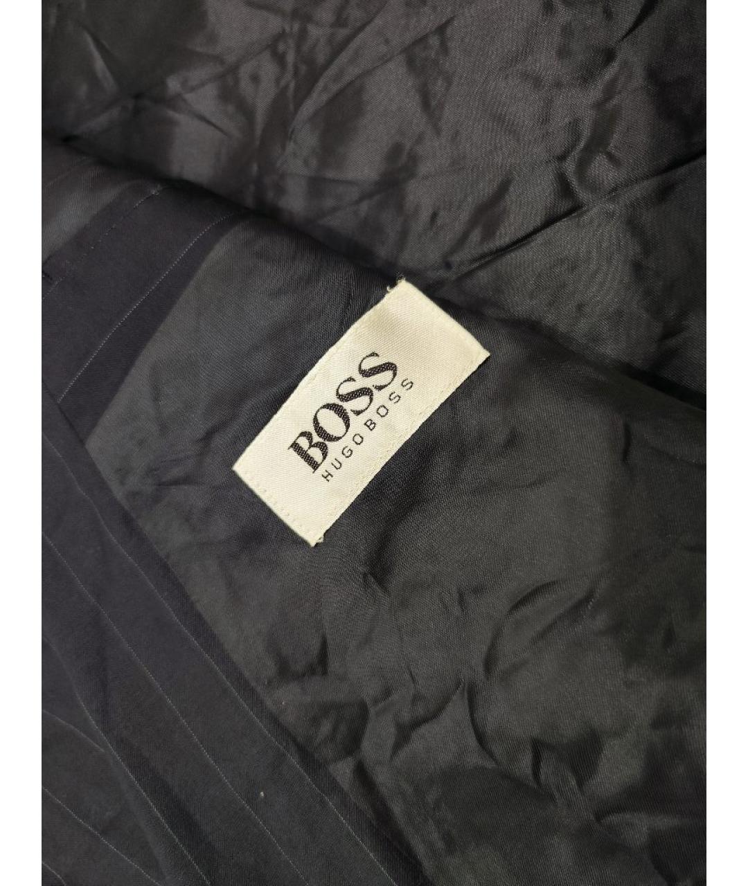 HUGO BOSS Темно-синий шерстяной пиджак, фото 3