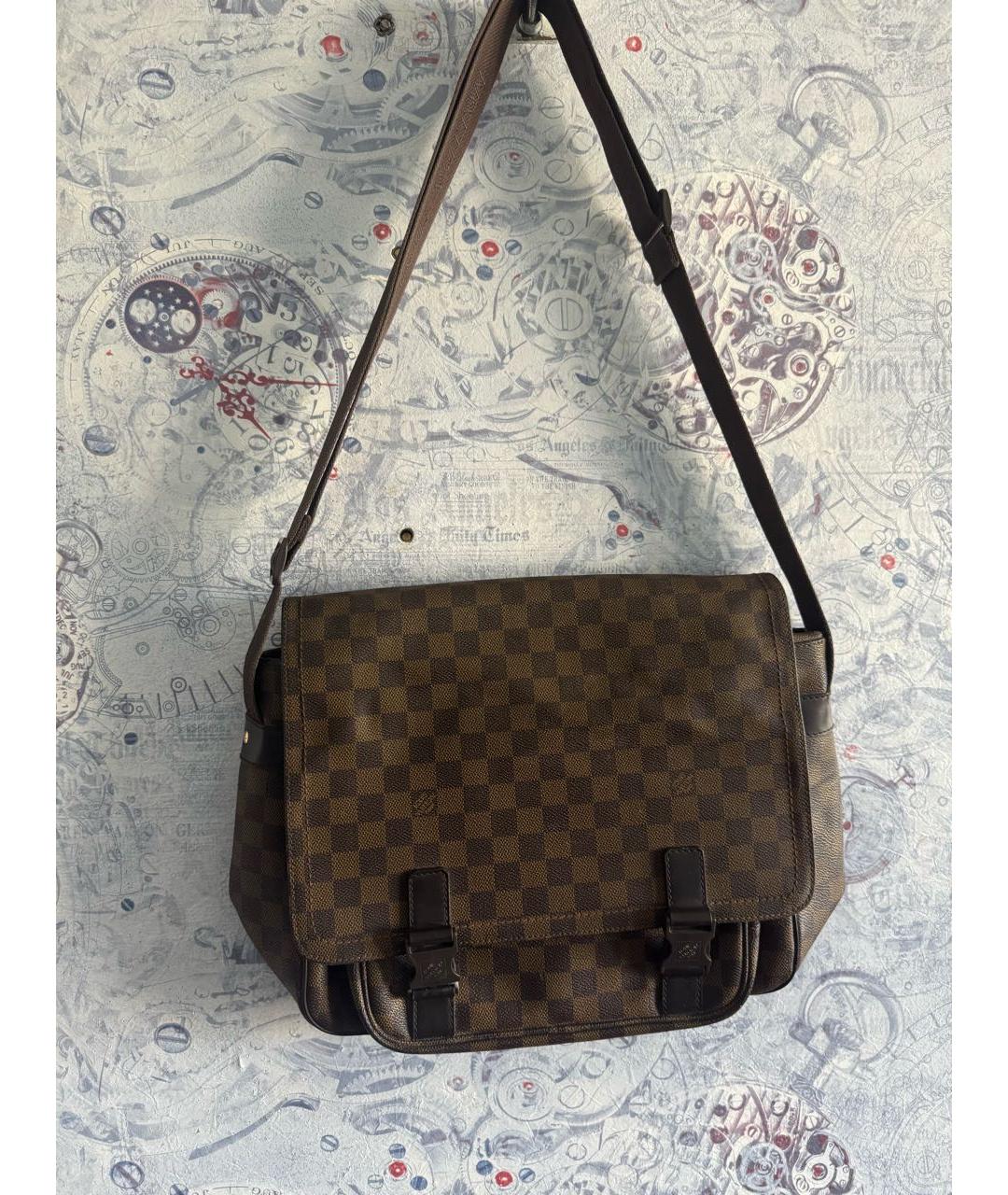 LOUIS VUITTON Коричневая сумка на плечо, фото 9
