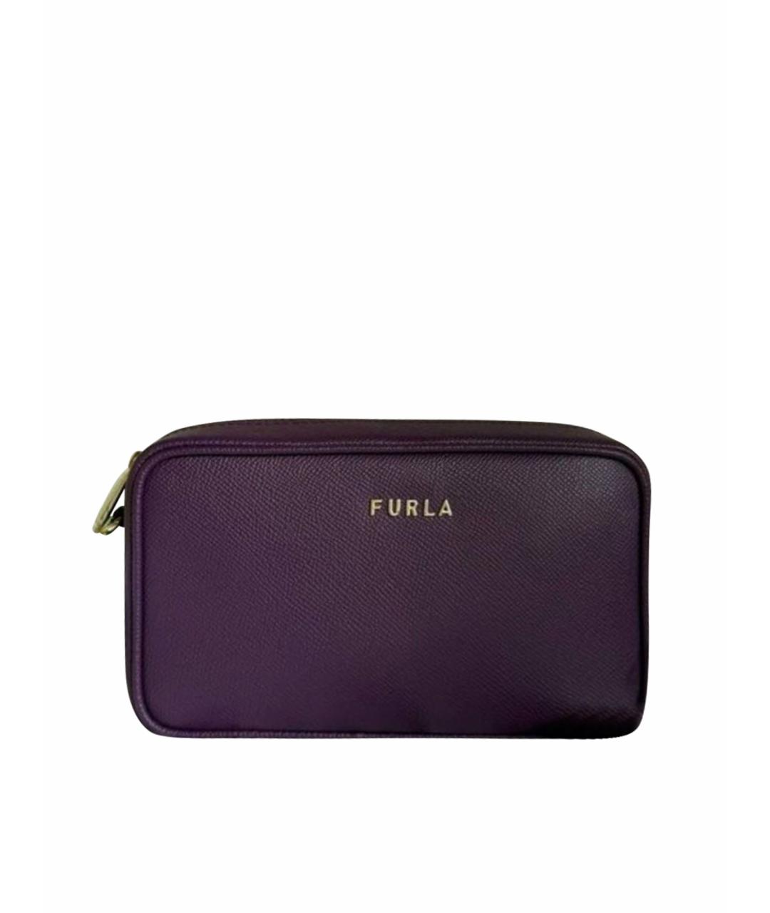 FURLA Фиолетовая сумка через плечо из искусственной кожи, фото 1