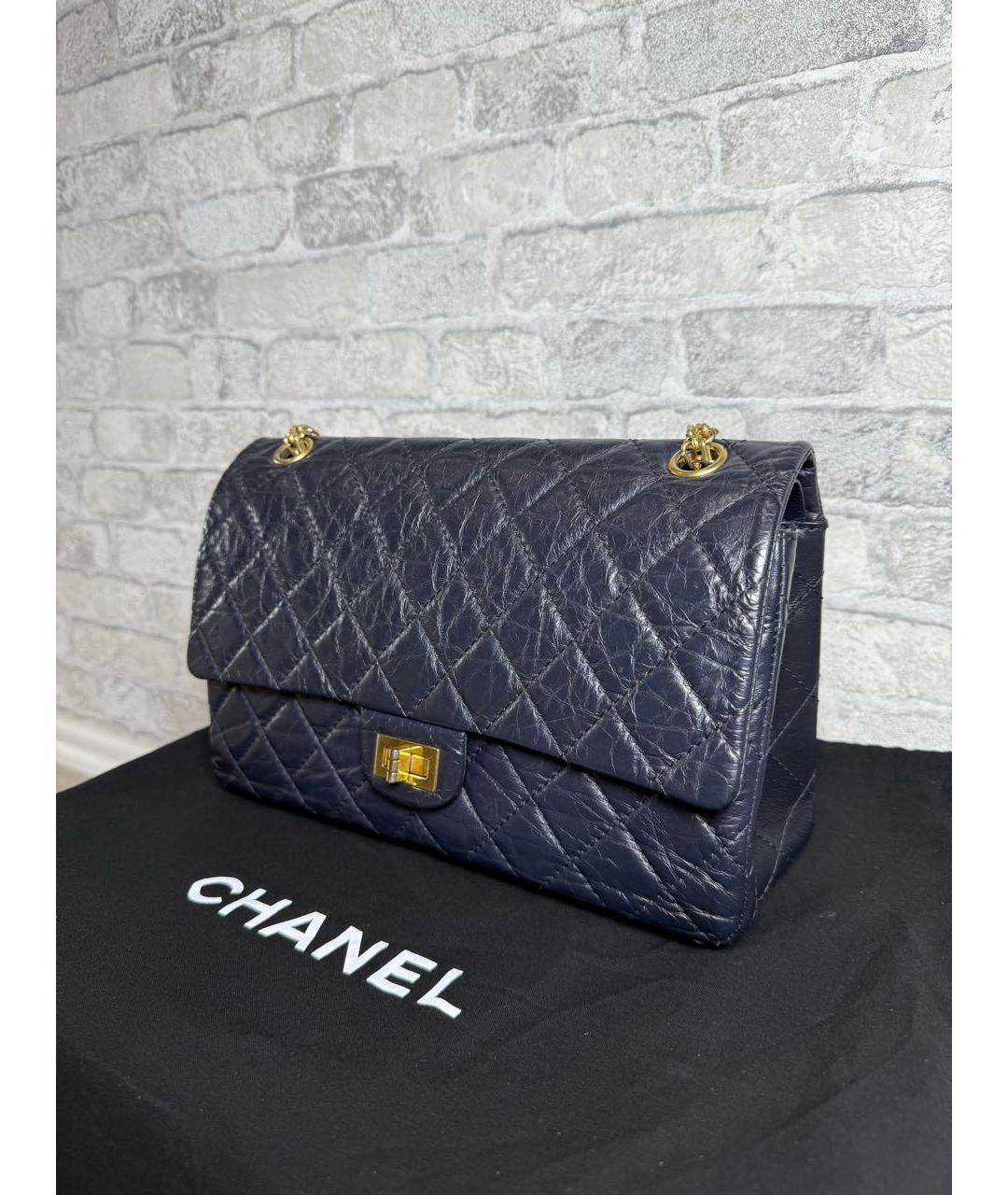 CHANEL Темно-синяя сумка через плечо, фото 2