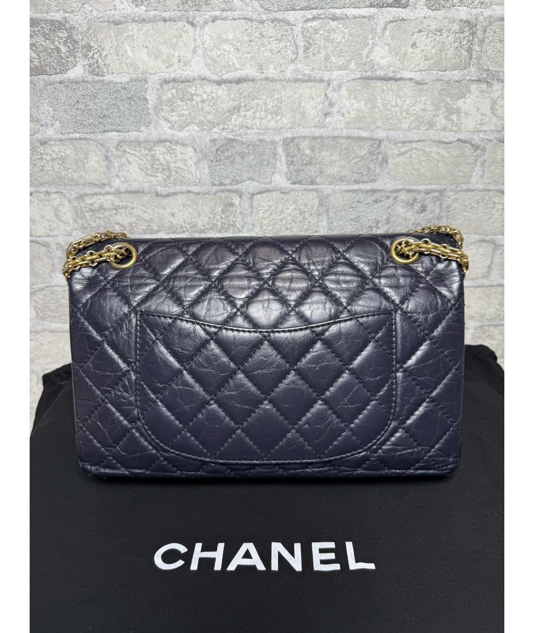CHANEL Темно-синяя сумка через плечо, фото 4