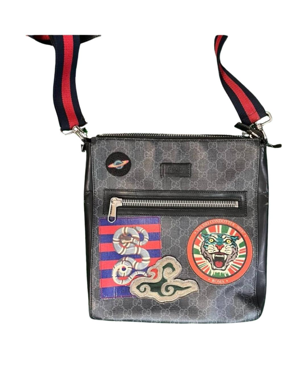 GUCCI Черная барсетка, фото 1