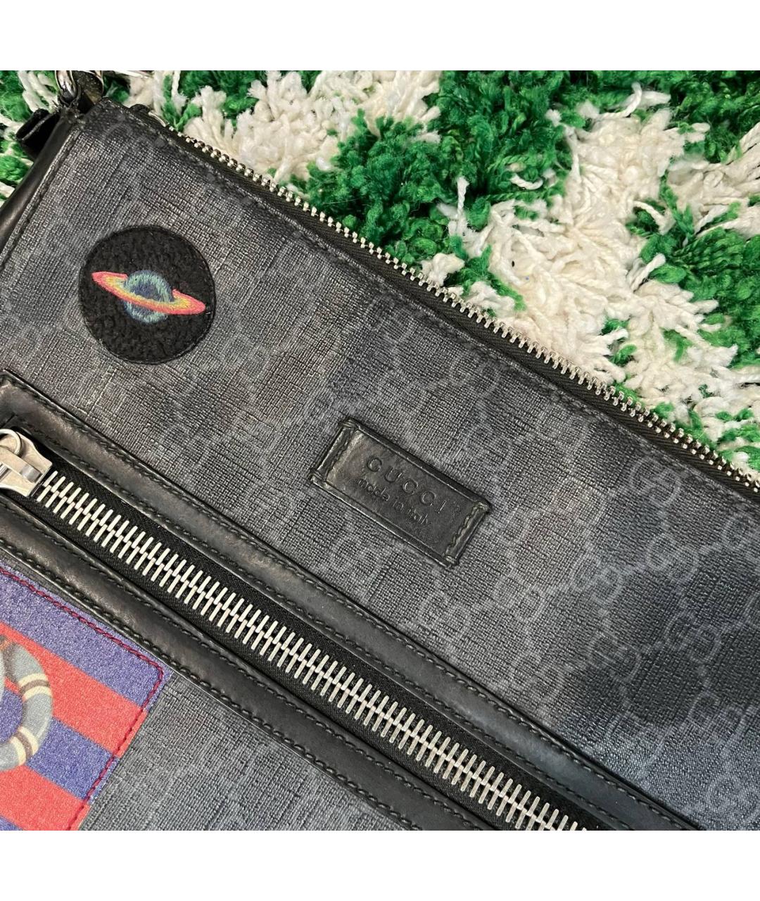 GUCCI Черная барсетка, фото 3