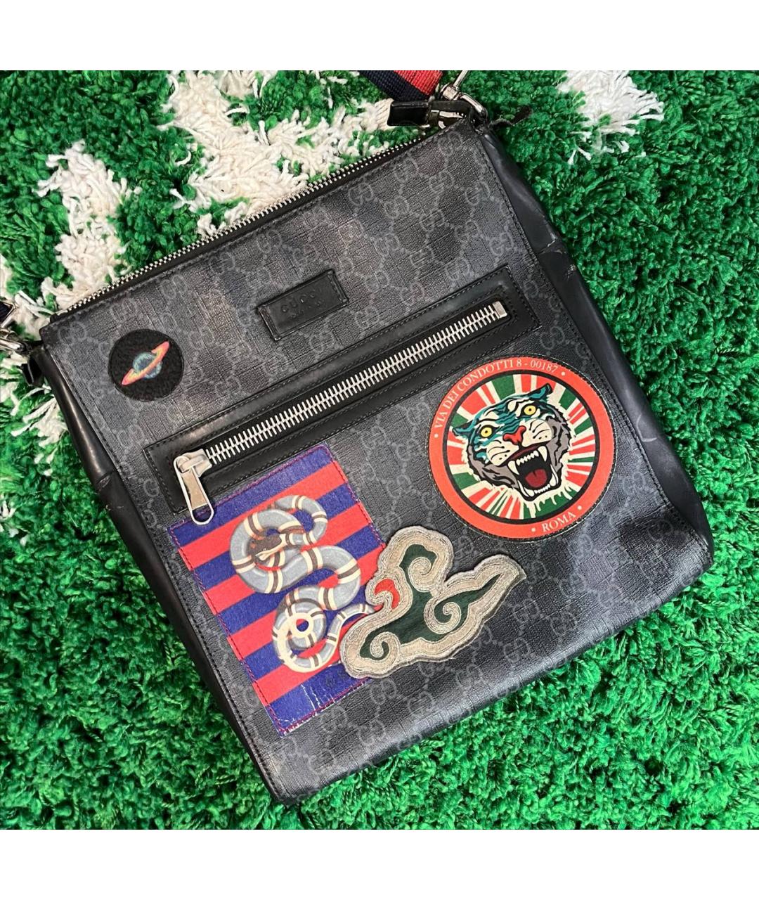 GUCCI Черная барсетка, фото 2