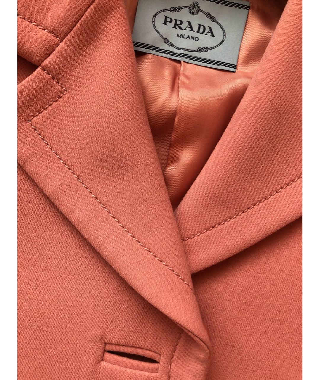 PRADA Розовый шерстяной жакет/пиджак, фото 2