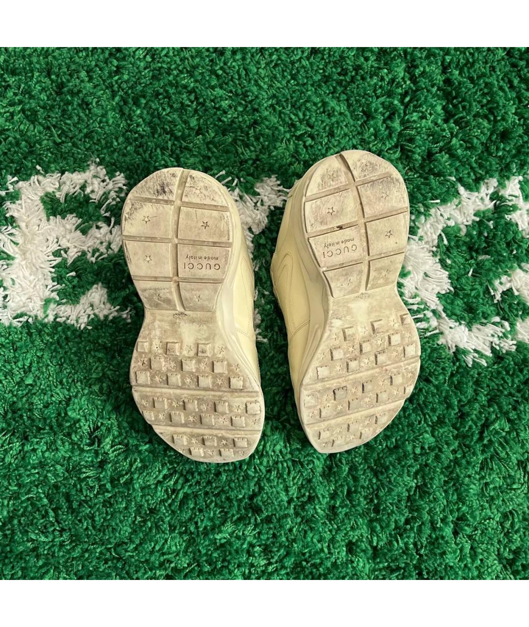 GUCCI Бежевые кроссовки, фото 5