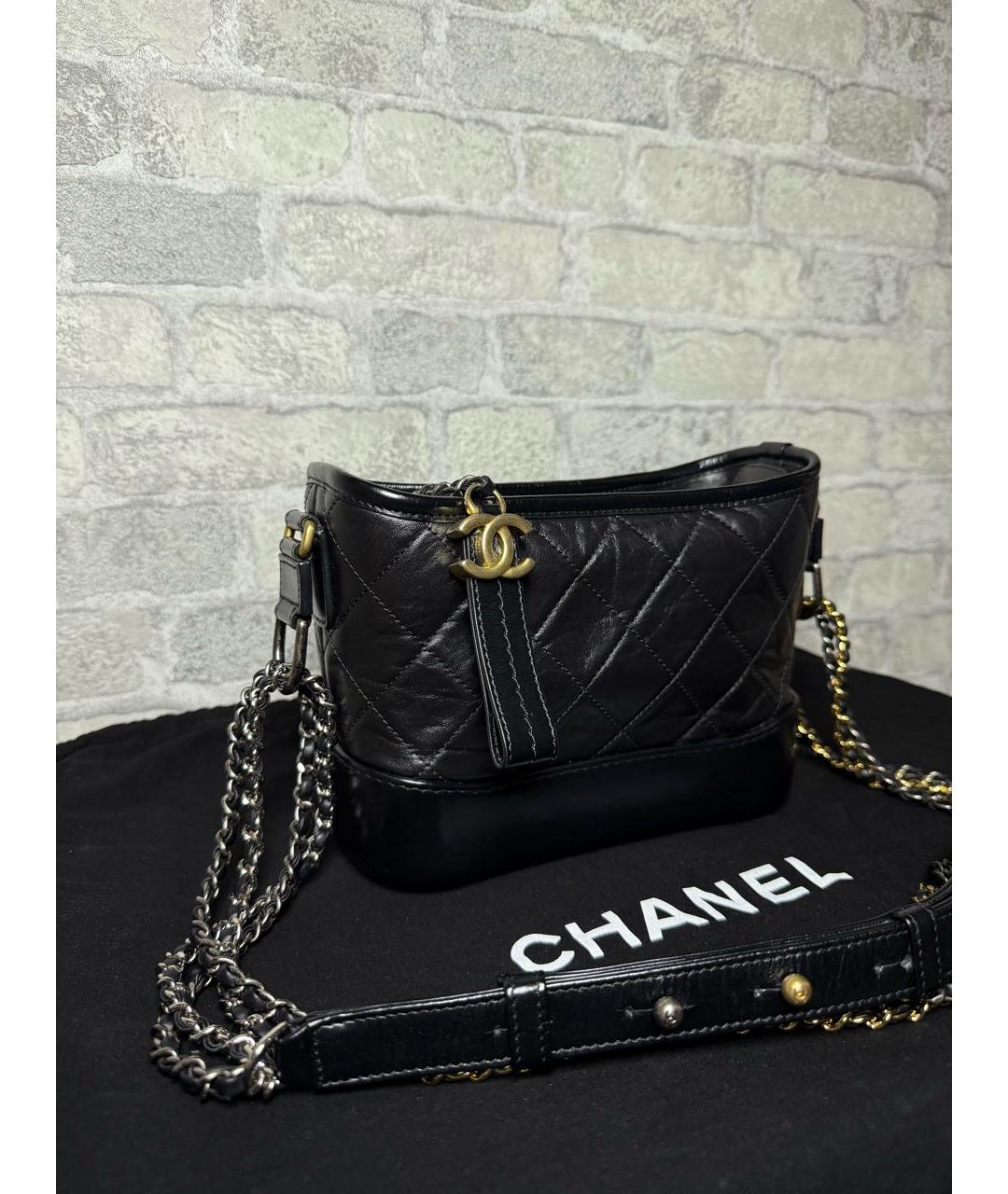 CHANEL Черная кожаная сумка через плечо, фото 2