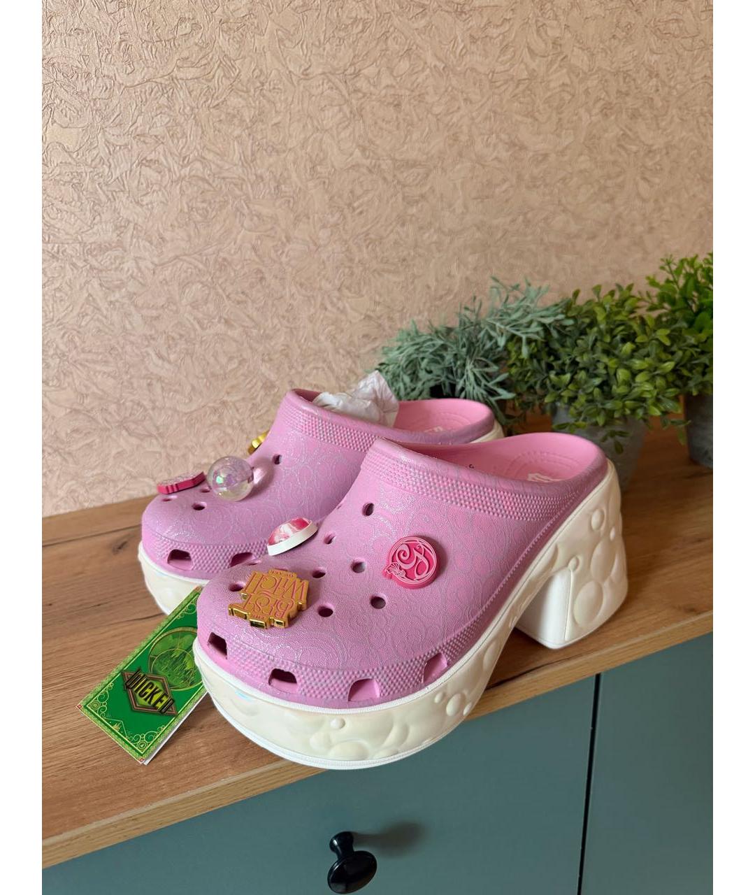 CROCS Розовые сабо, фото 2
