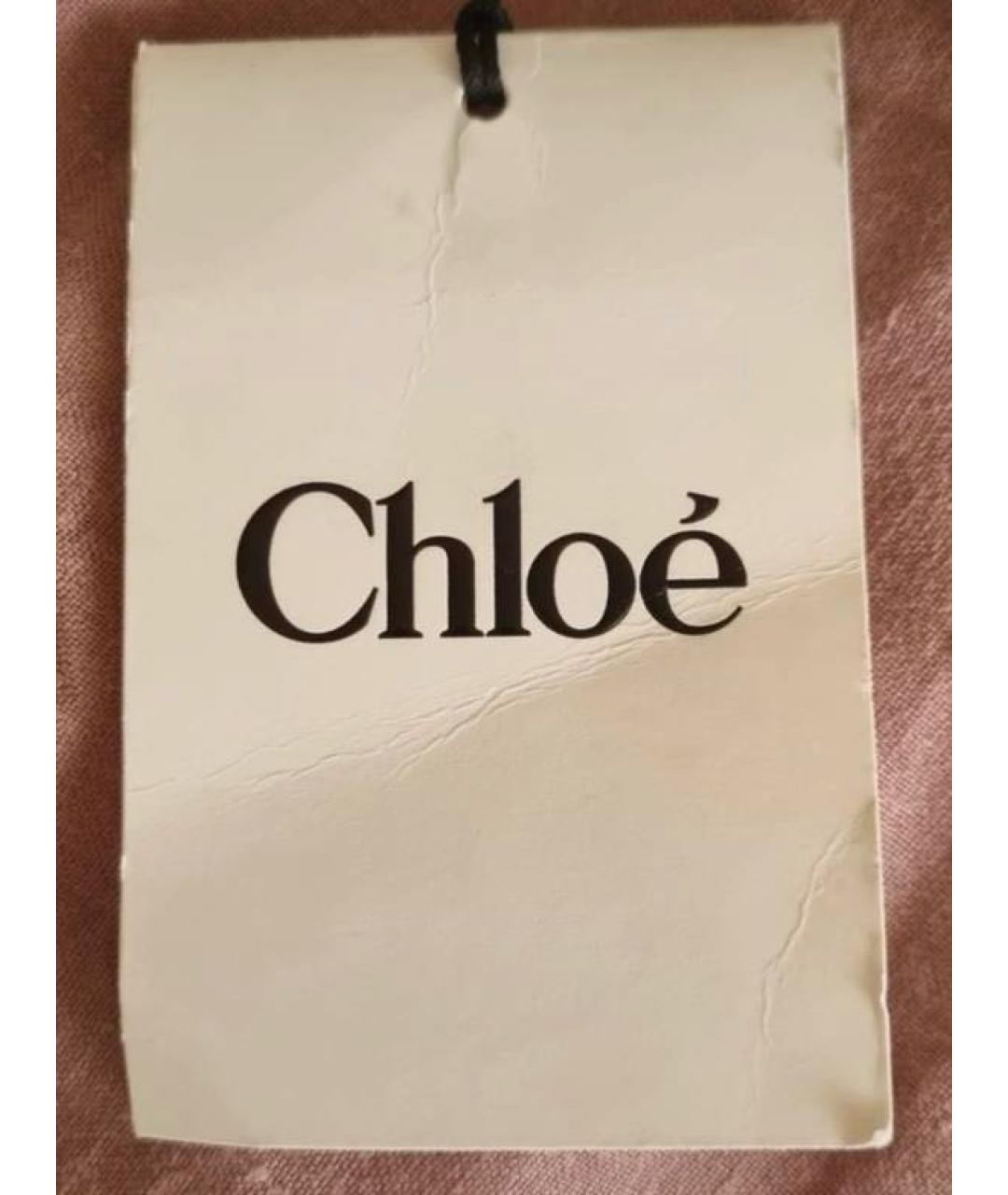 CHLOE Хаки сумка с короткими ручками из экзотической кожи, фото 7