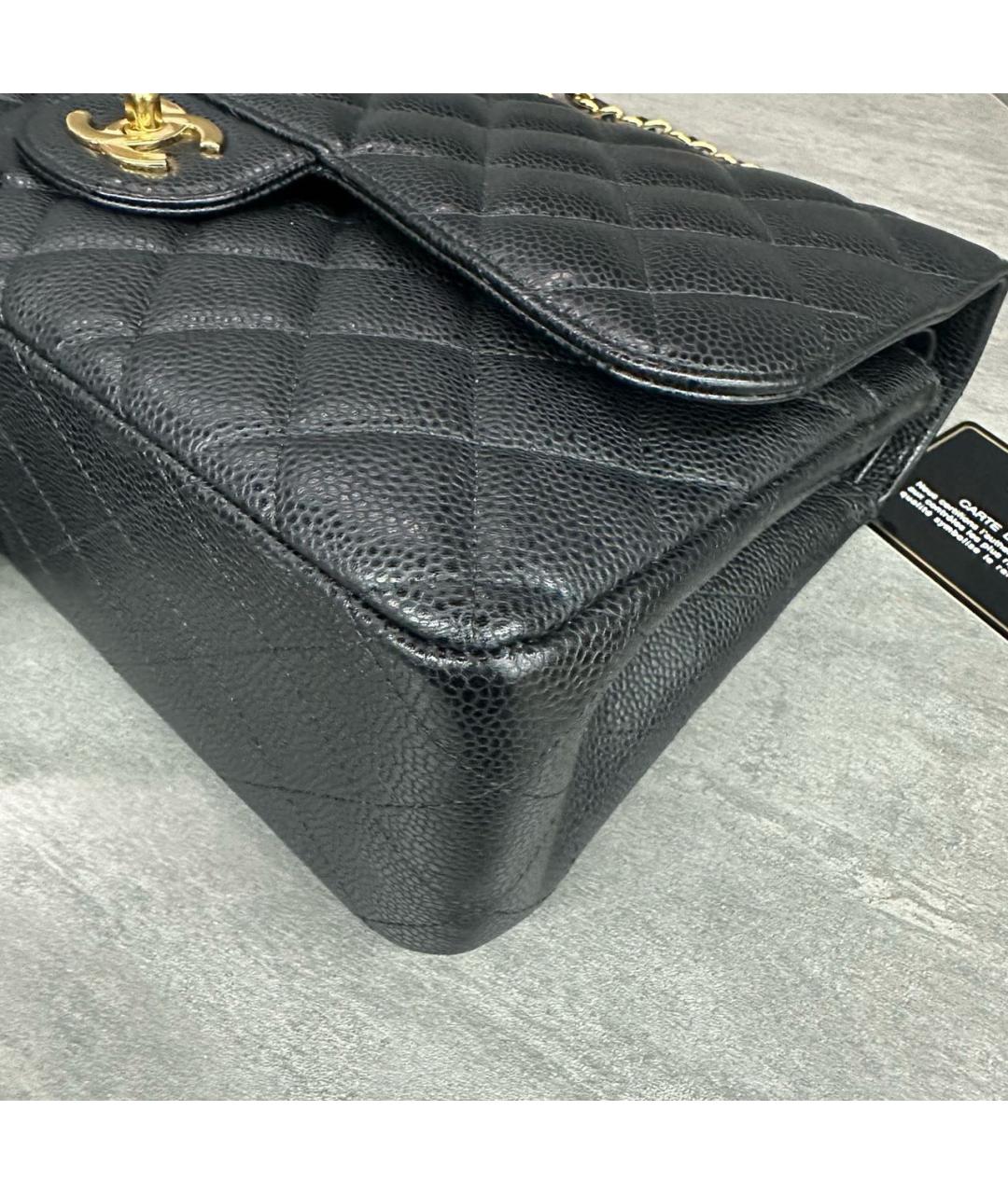 CHANEL Черная кожаная сумка через плечо, фото 4