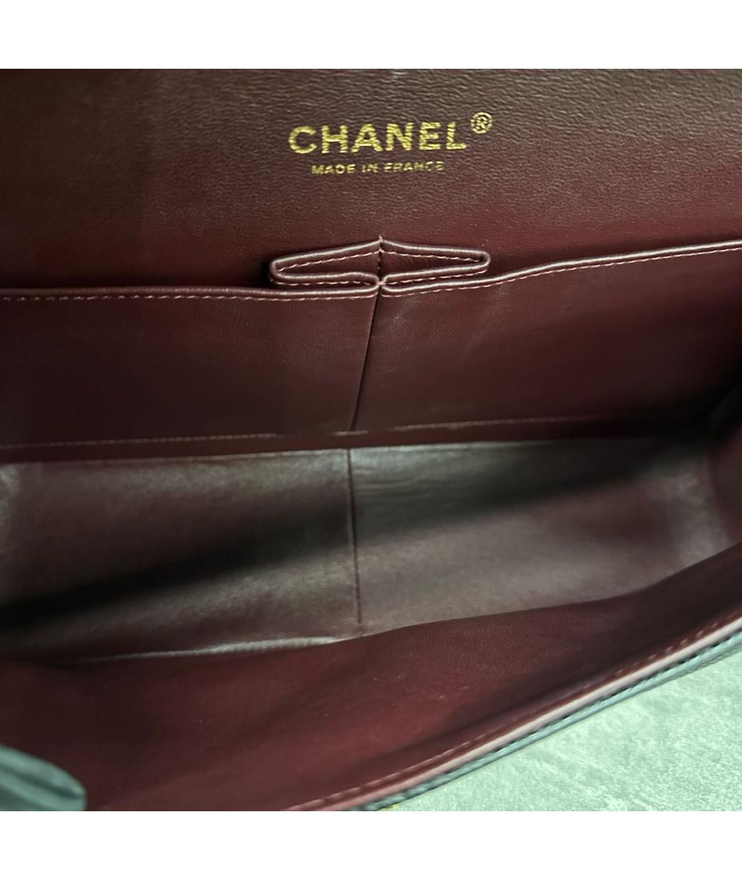 CHANEL Черная кожаная сумка через плечо, фото 8