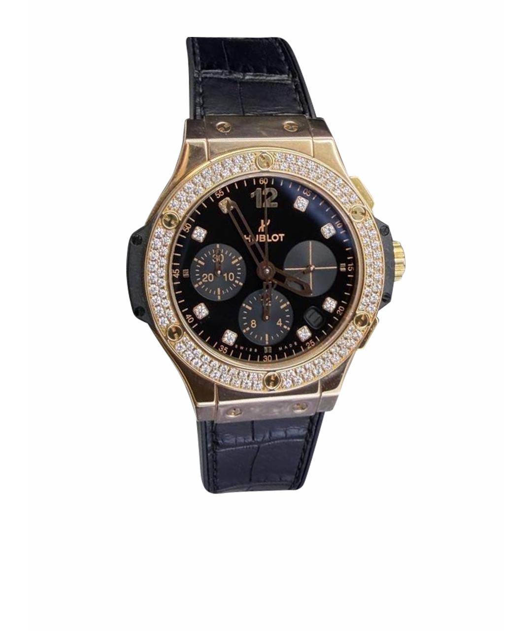 HUBLOT Черные часы из розового золота, фото 1