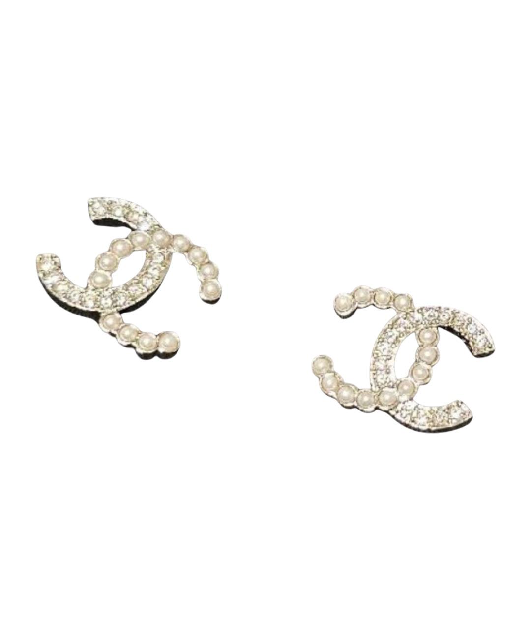 CHANEL Серебряные латунные серьги, фото 1