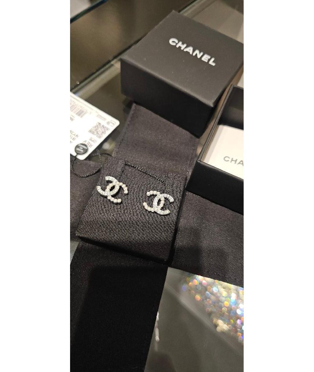 CHANEL Серебряные латунные серьги, фото 3