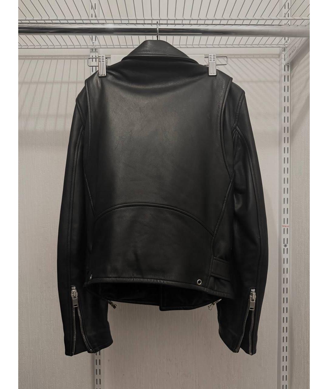 SAINT LAURENT Черная кожаная куртка, фото 2