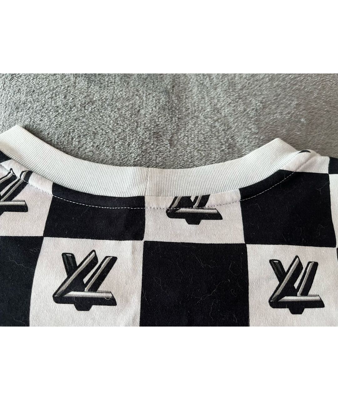 LOUIS VUITTON Белая хлопковая футболка, фото 4