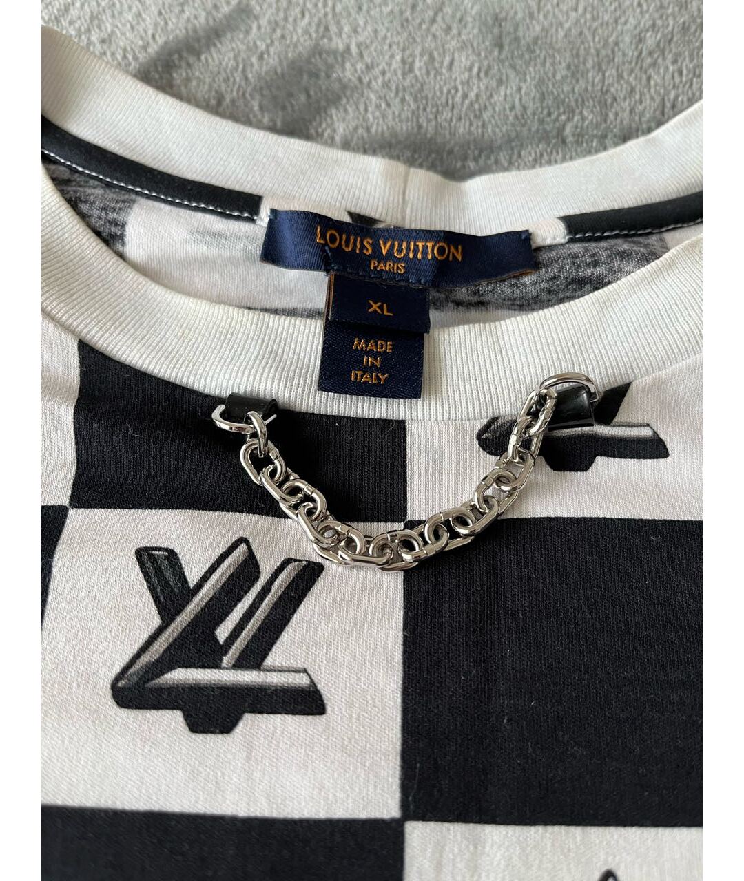 LOUIS VUITTON Белая хлопковая футболка, фото 3