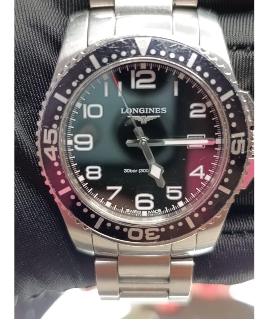 LONGINES Белые металлические часы, фото 3