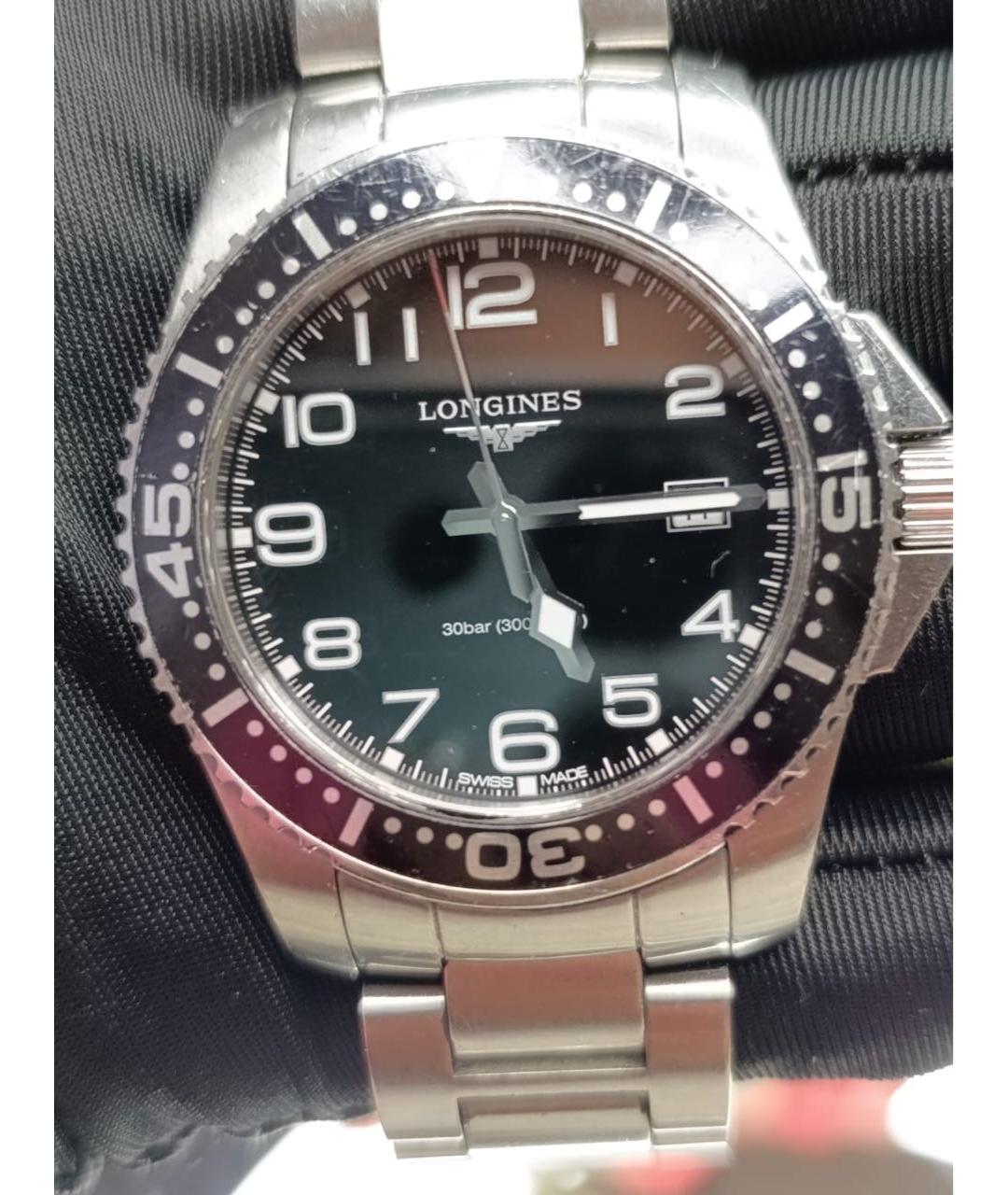 LONGINES Белые металлические часы, фото 2
