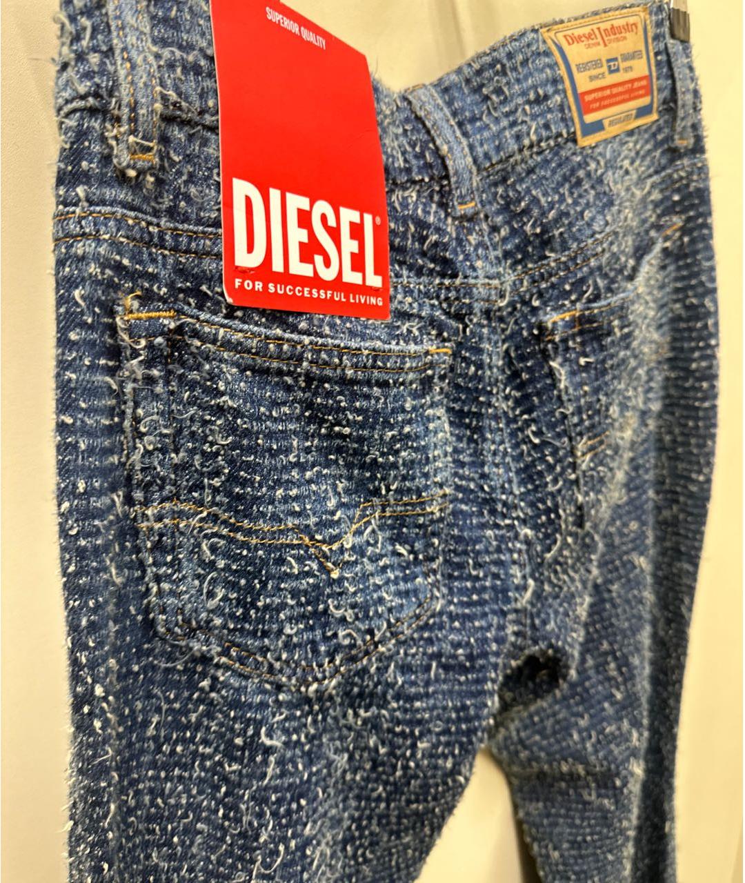 DIESEL Синие хлопковые джинсы клеш, фото 4