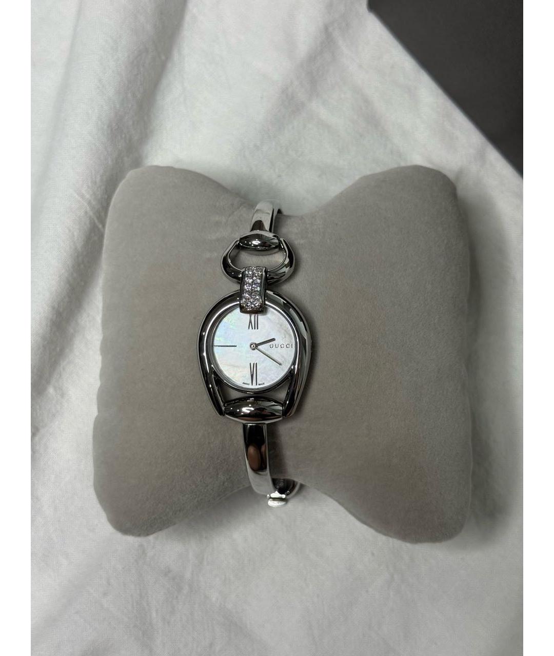 GUCCI Серебряные стальные часы, фото 3