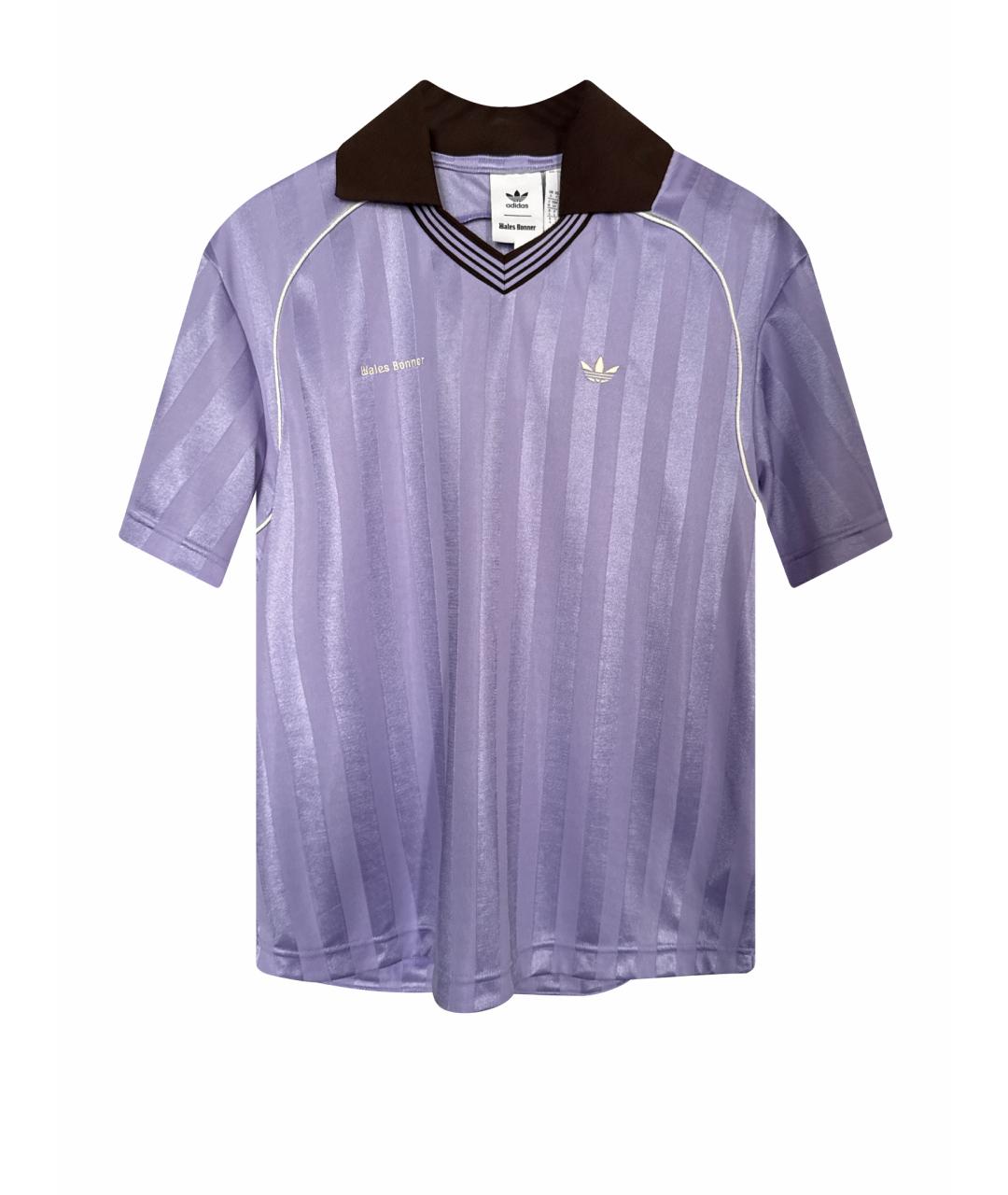 ADIDAS Фиолетовая синтетическая футболка, фото 1