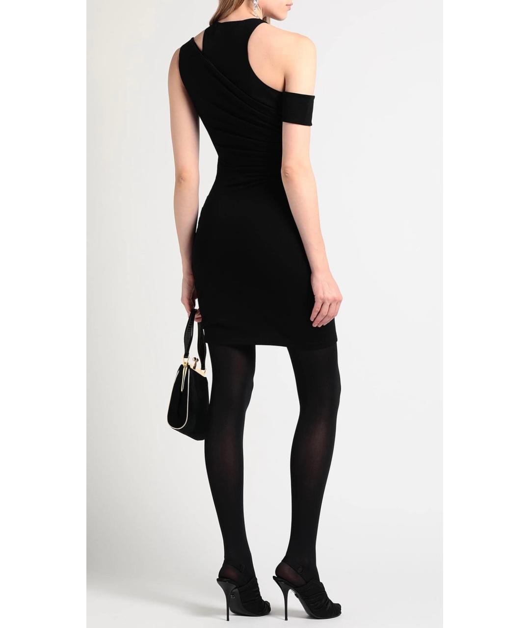 CELINE Черное шерстяное коктейльное платье, фото 3
