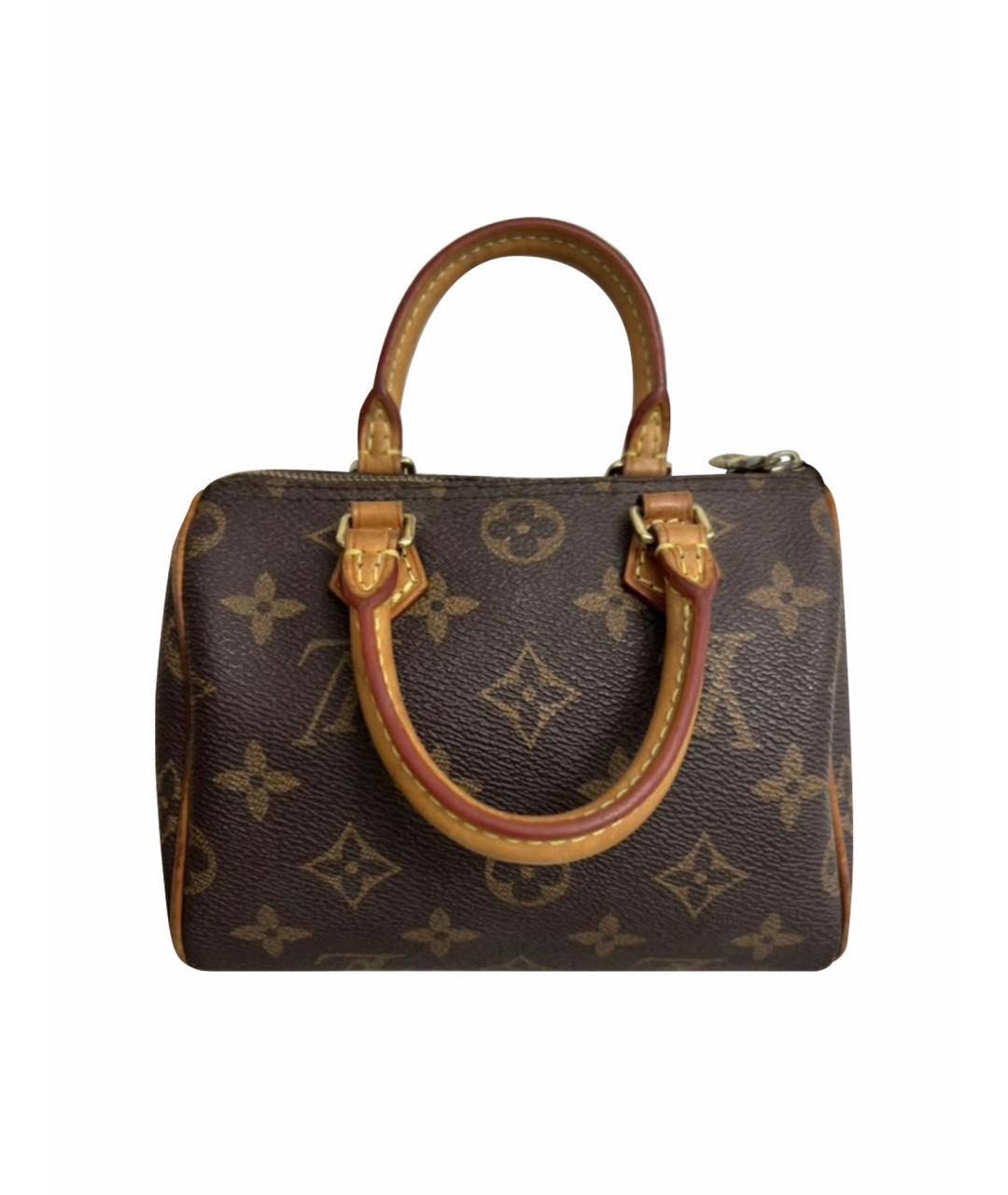 LOUIS VUITTON Коричневая сумка с короткими ручками, фото 1