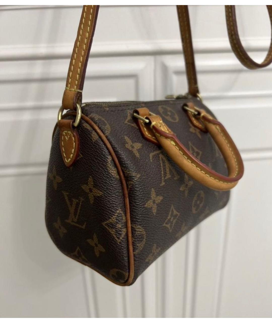 LOUIS VUITTON Коричневая сумка с короткими ручками, фото 2
