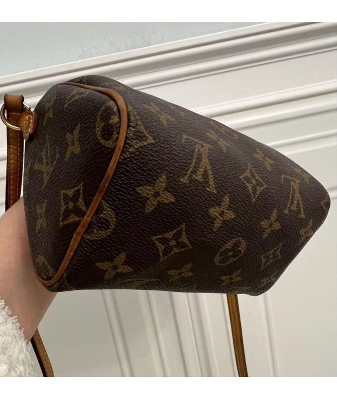 LOUIS VUITTON Коричневая сумка с короткими ручками, фото 3