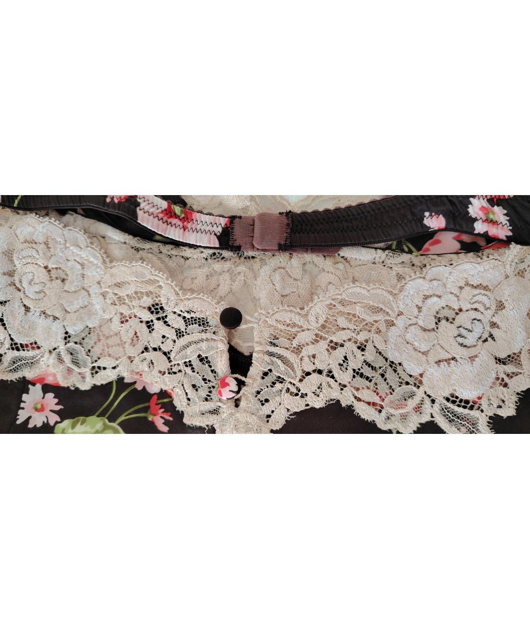 DOLCE&GABBANA Коричневая шелковая блузы, фото 5