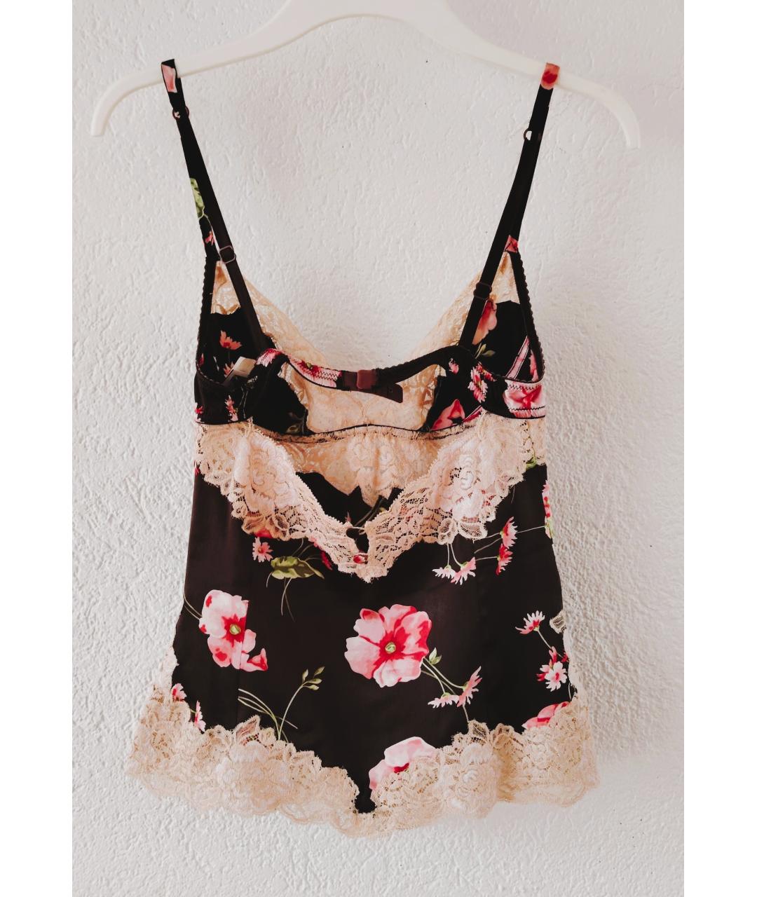DOLCE&GABBANA Коричневая шелковая блузы, фото 2
