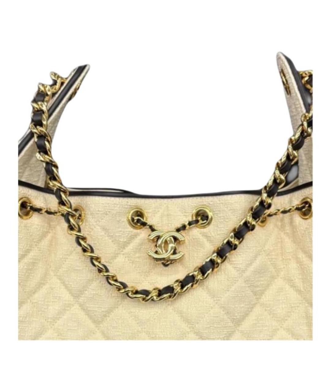 CHANEL Желтая сумка через плечо, фото 2