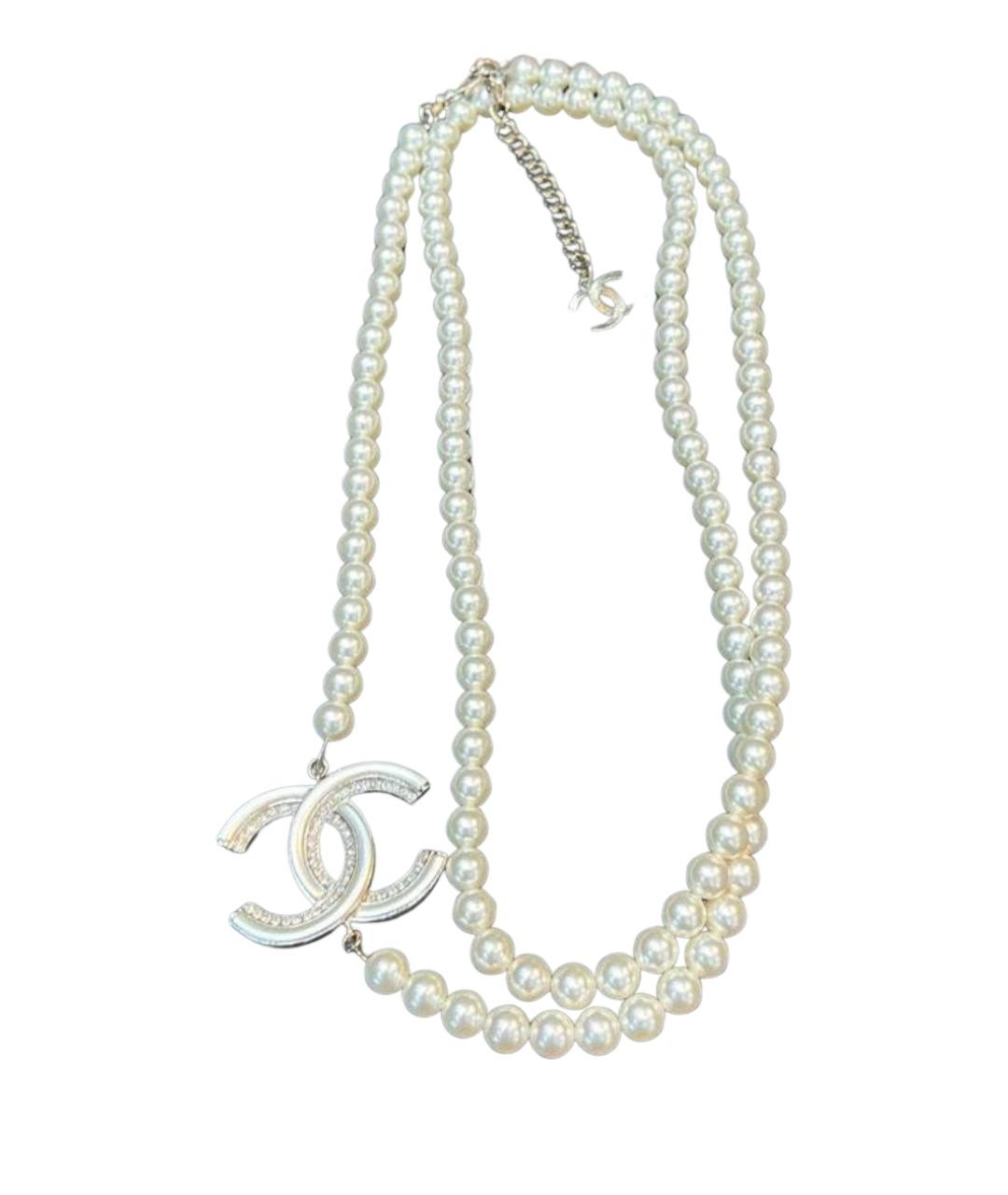 CHANEL Бежевое жемчужное колье, фото 1