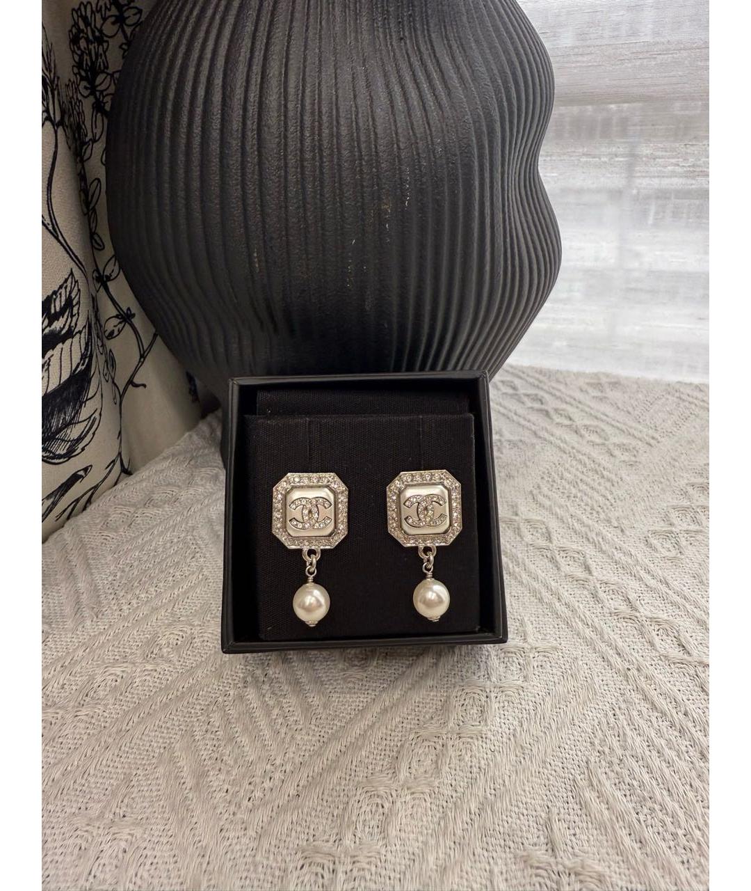 CHANEL Металлические серьги, фото 3