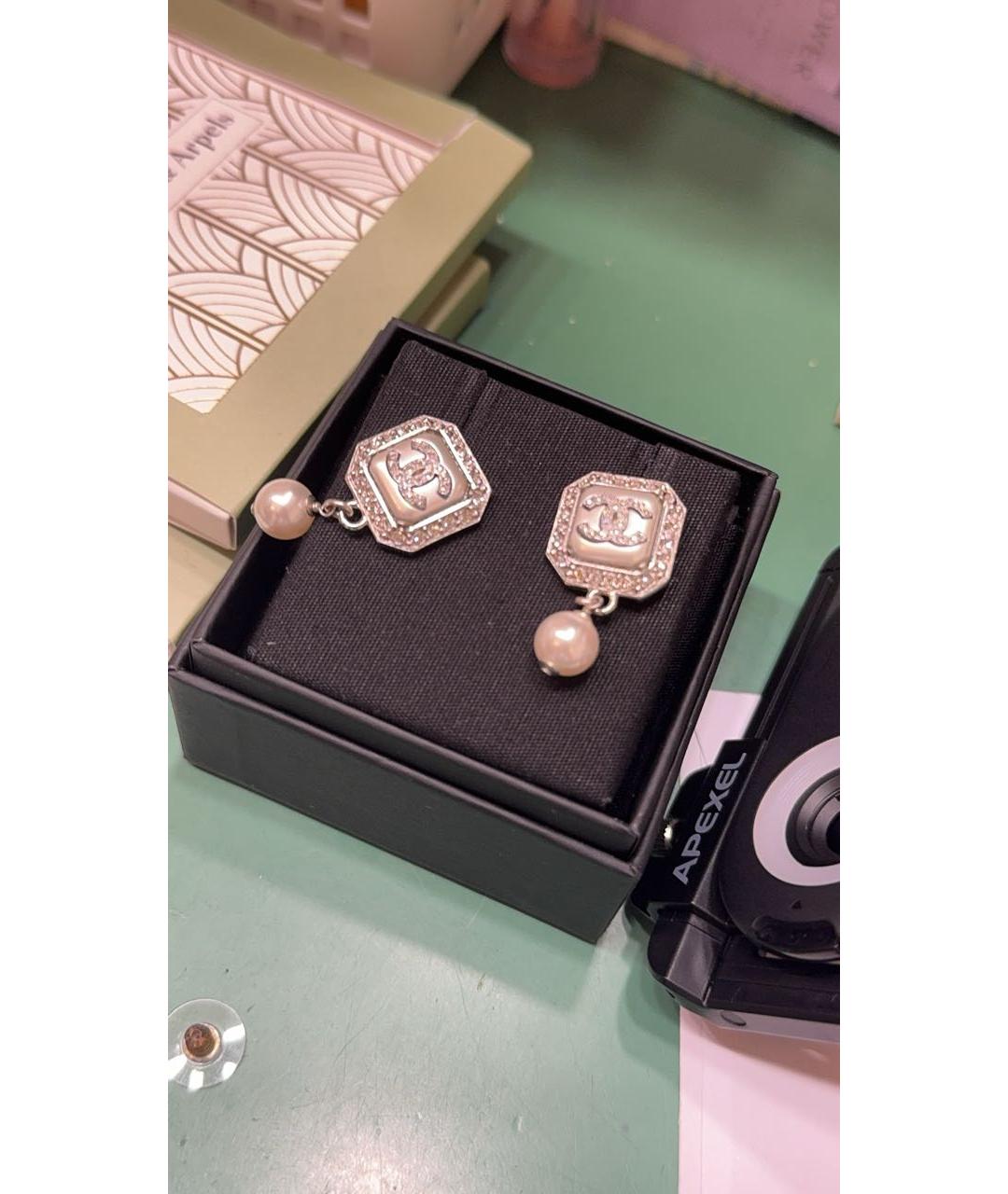CHANEL Металлические серьги, фото 2