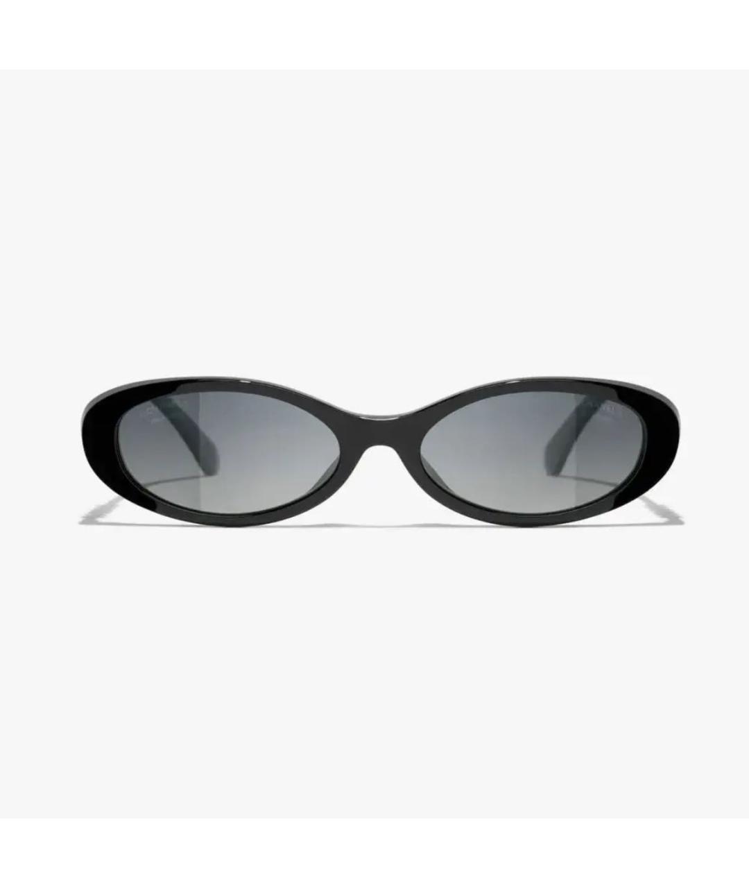 CHANEL Черные металлические солнцезащитные очки, фото 5