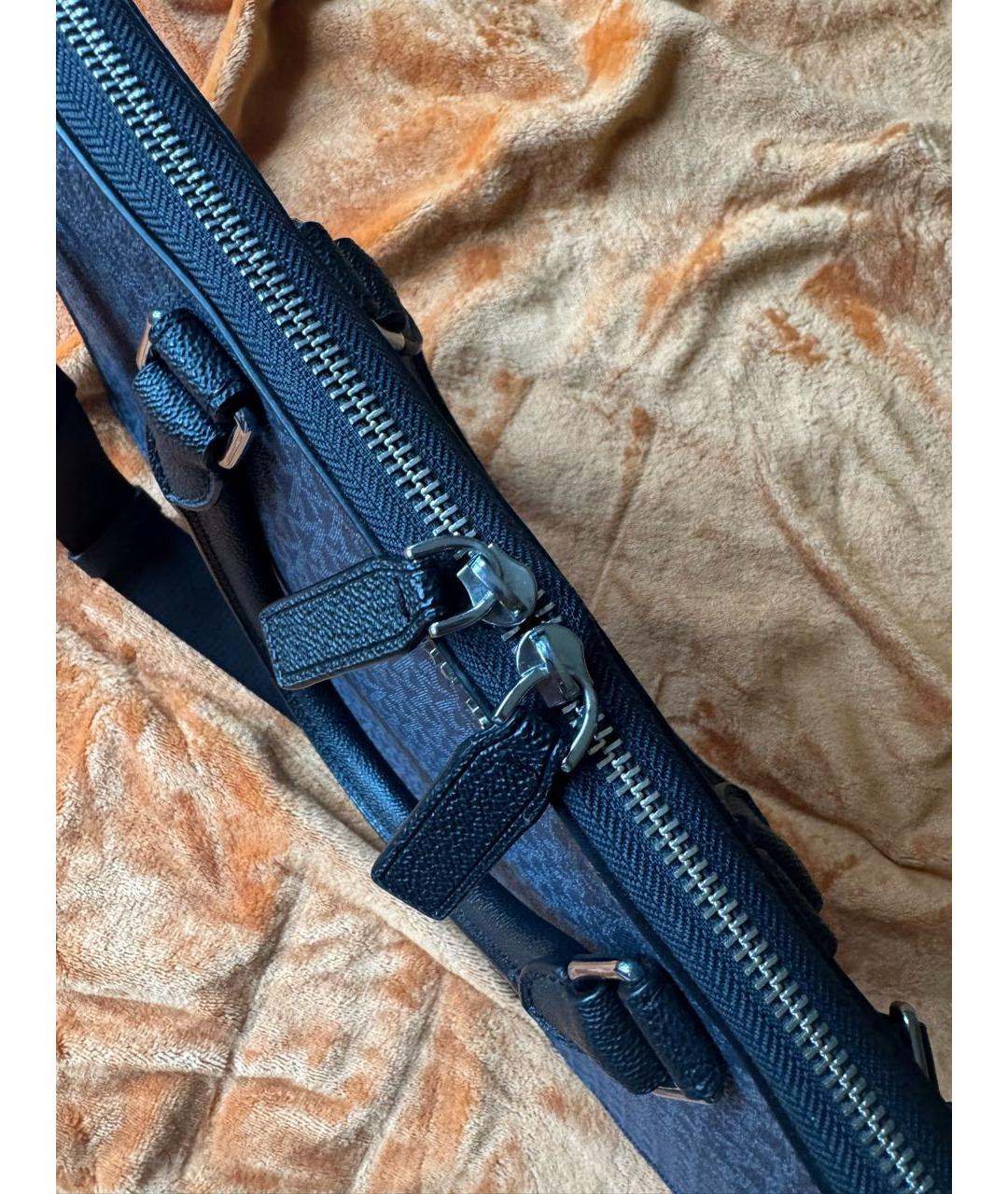 MICHAEL KORS Темно-синий портфель, фото 6