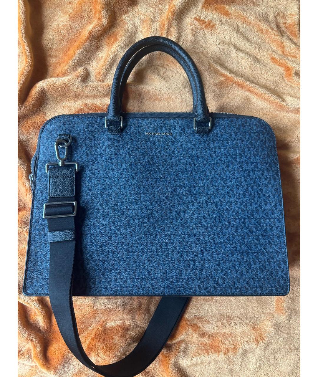 MICHAEL KORS Темно-синий портфель, фото 8