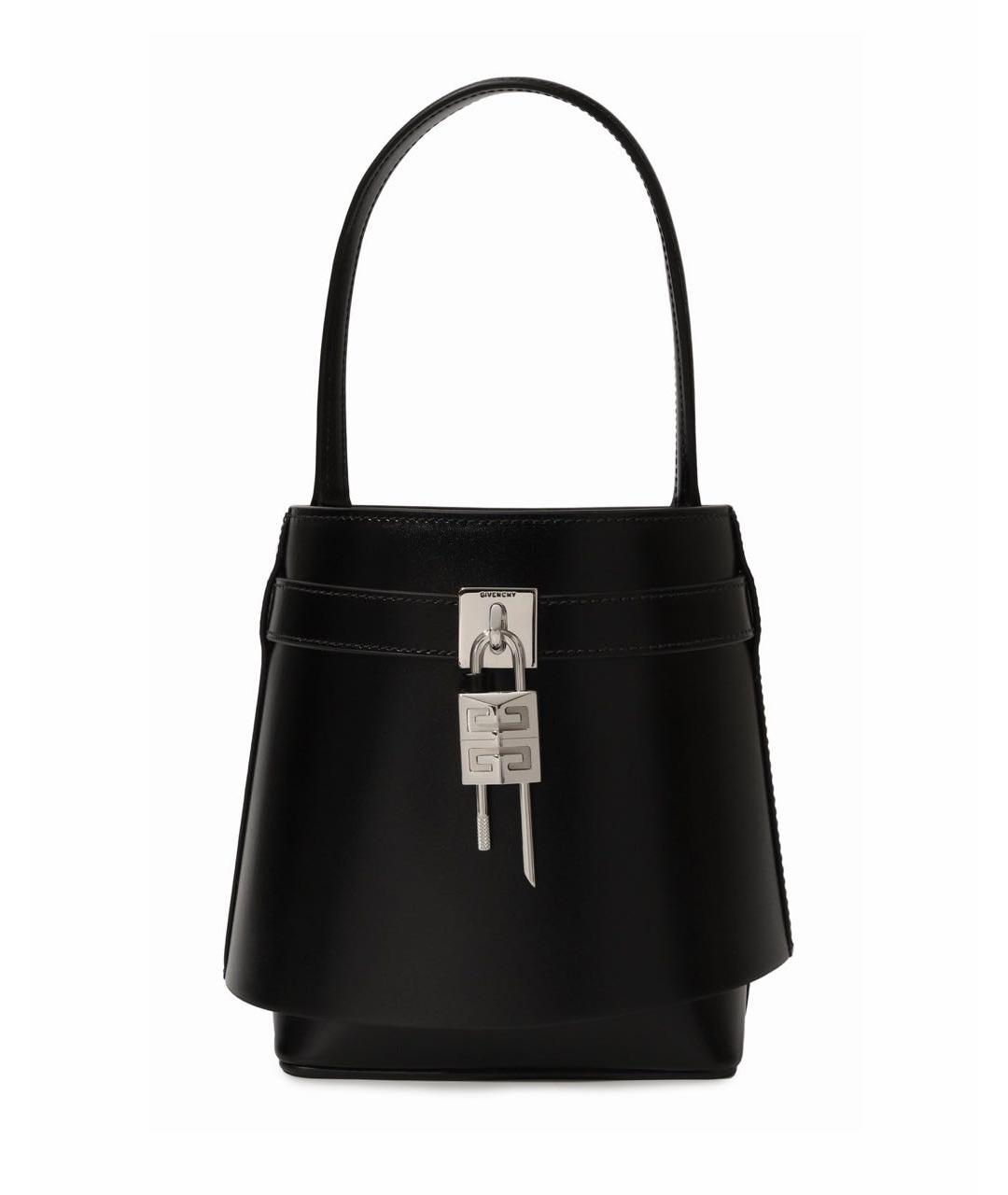 GIVENCHY Черная кожаная сумка с короткими ручками, фото 6
