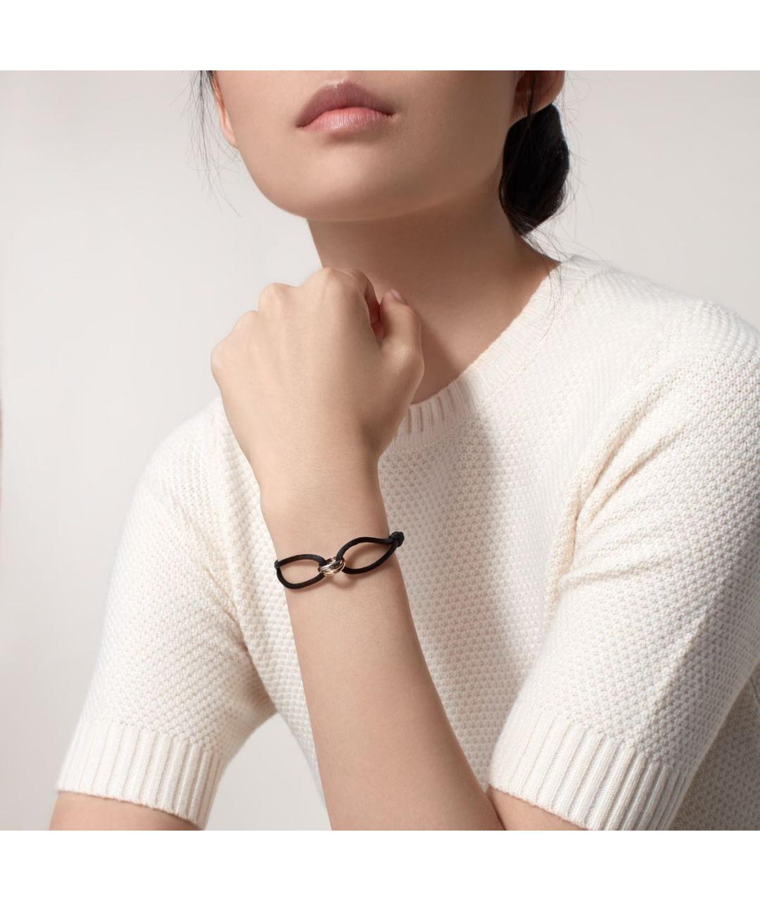CARTIER Черный браслет из желтого золота, фото 2