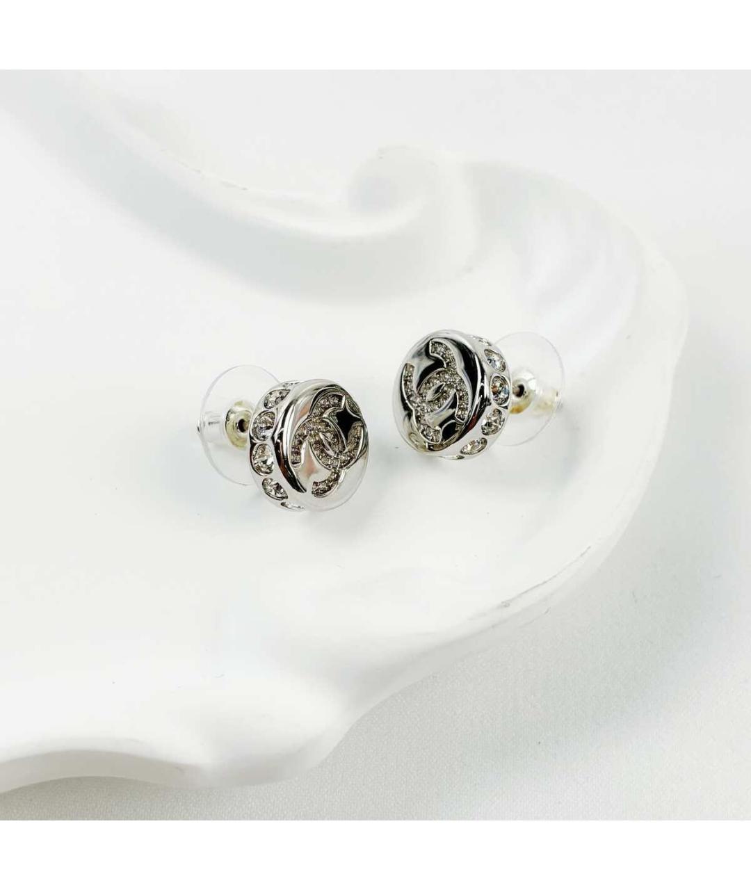 CHANEL Серебряные серьги, фото 2