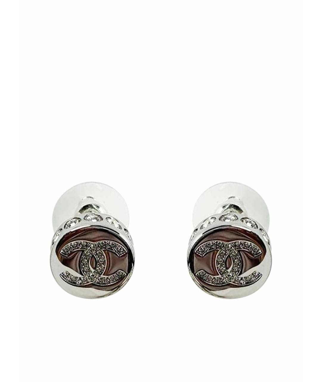 CHANEL Серебряные серьги, фото 1
