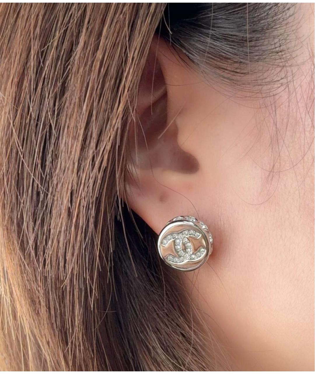 CHANEL Серебряные серьги, фото 4