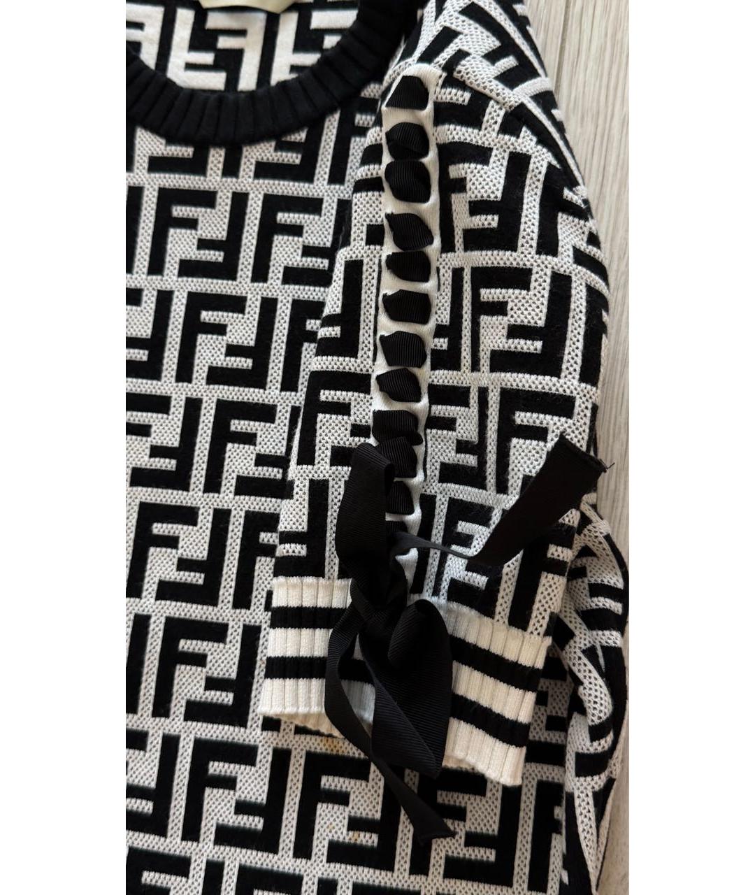 FENDI Белое повседневное платье, фото 4