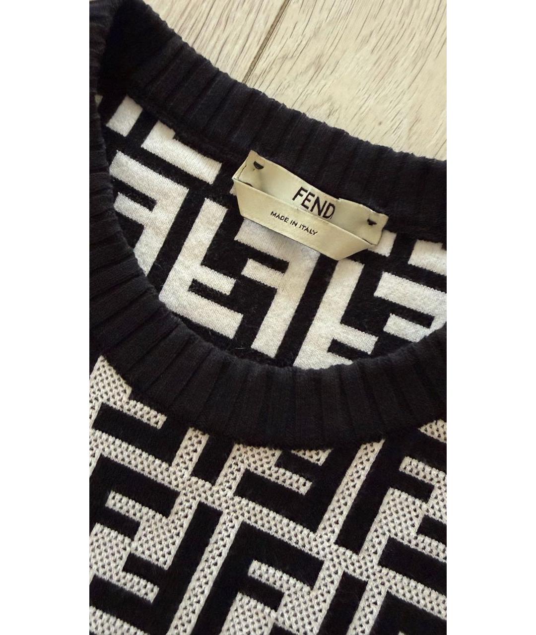 FENDI Белое повседневное платье, фото 3