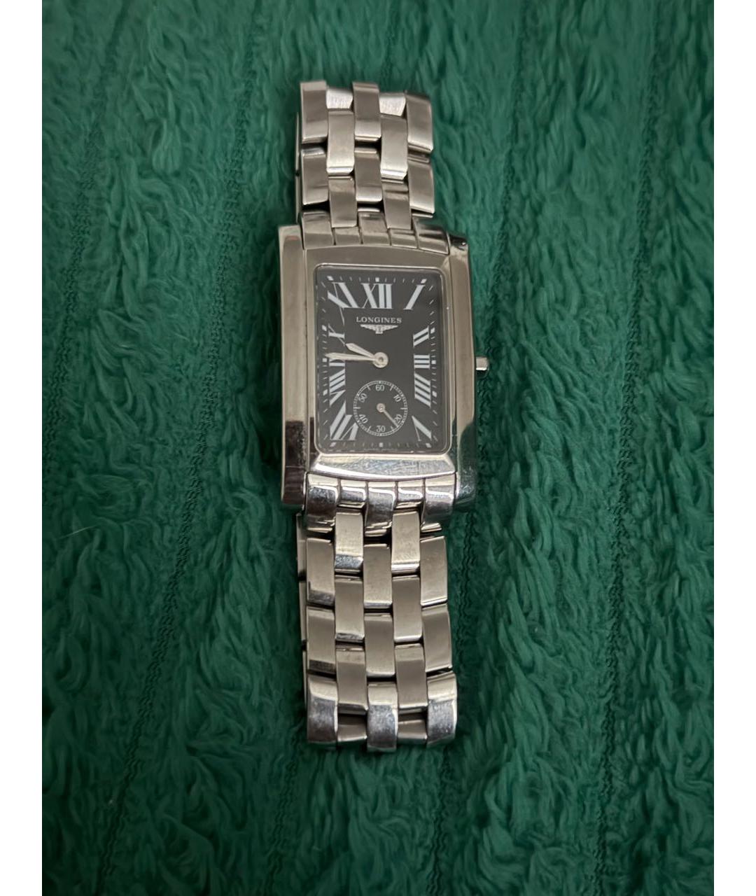 LONGINES Черные металлические часы, фото 3
