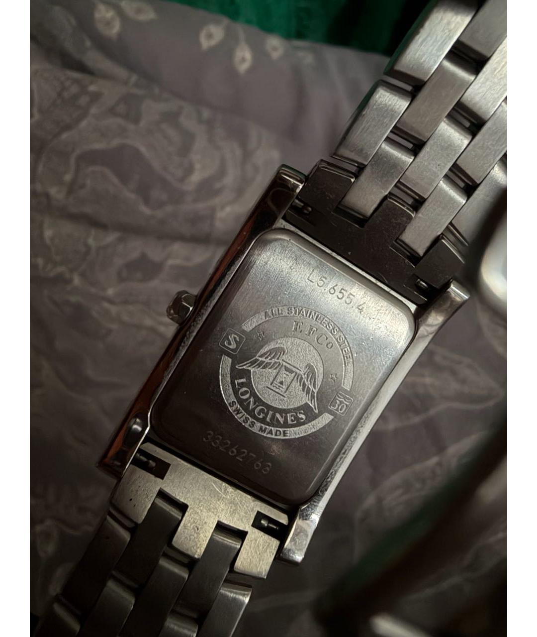 LONGINES Черные металлические часы, фото 2