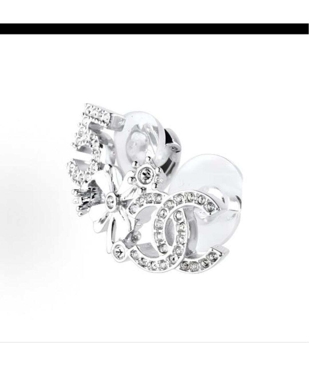 CHANEL Серебряные серьги, фото 3